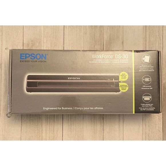 Epson Workforce DS-30 Portable Color Document Scanner - New in Box - Picture 1 of 11